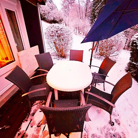 6 Pers Aan Skilift Grootste Skigebied Nabij Bikepark Unieke Locatie Met Zeer Rustige Tuin In Het Bos En Het Gezellige Centrum Leuke Cafes Restaurants En Gratis Zwembad Sauna Relax Speelruimte Parkeerplaats Naast Der Brabander Βίντερμπεργκ