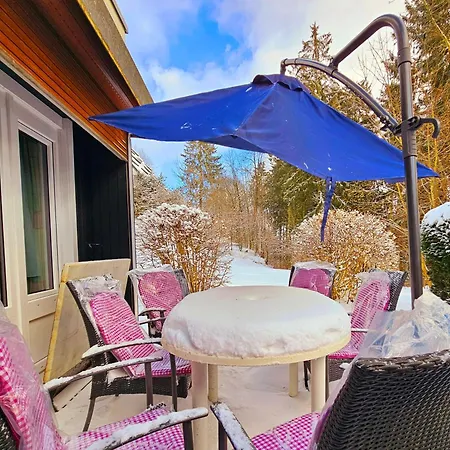 6 Pers Aan Skilift Grootste Skigebied Nabij Bikepark Unieke Locatie Met Zeer Rustige Tuin In Het Bos En Het Gezellige Centrum Leuke Cafes Restaurants En Gratis Zwembad Sauna Relax Speelruimte Parkeerplaats Naast Der Brabander
